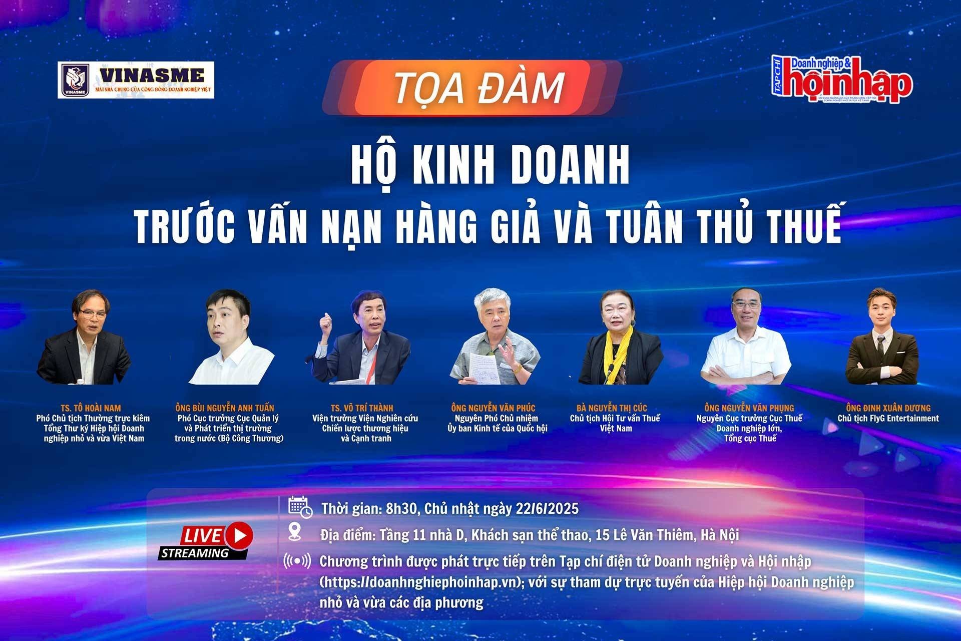 Tọa đàm "Hộ kinh doanh trước vấn nạn hàng và tuân thủ thuế"